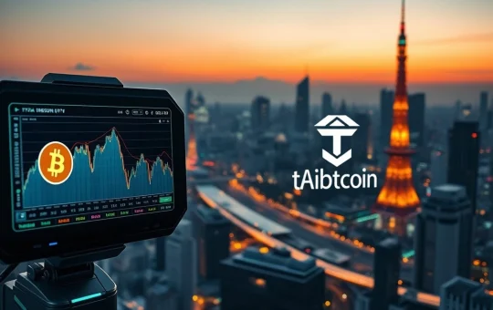 A visual representation of Quantum Solutions' bold Bitcoin treasury strategy, symbolizing its impact on the Japanese market.