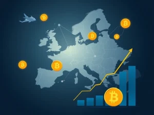 Refine Group expanding its Bitcoin treasury amidst surging European corporate crypto adoption, symbolizing a new crypto investment strategy for businesses.