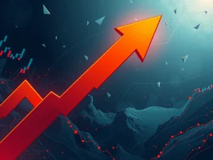 A chart showing a dramatic decline, symbolizing RESOLV's significant price drop and the broader market volatility in the crypto market.