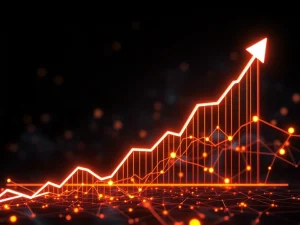 A vibrant crypto chart displaying RESOLV's dramatic price surge, symbolizing the impact of strategic partnerships and network upgrades.
