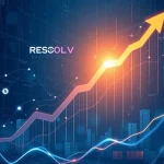 A graph showing RESOLV's monumental 1102% crypto surge, representing its rapid growth fueled by strategic DeFi and institutional advancements.