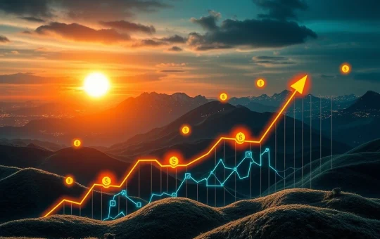 A dynamic chart showing RESOLV's explosive growth, representing its strategic DeFi platform and enhanced token utility.