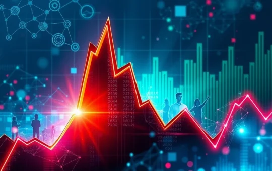 A chart showing dramatic RESOLV price volatility, highlighting a sharp drop but with underlying indicators of growth and strong blockchain governance.