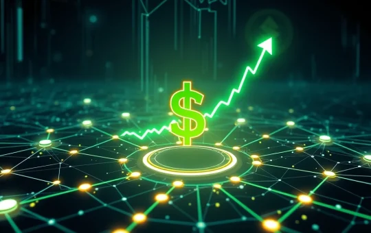 A visual representation of Resolv Protocol's dynamic hedging mechanism, showcasing a capital-efficient stablecoin amidst a token surge.