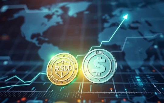 A visual comparison highlighting XRP Ledger's RLUSD stablecoin's superior performance for cross-border payments against USDC.