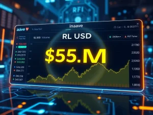 RLUSD trading volume surges to $54M on Aave, highlighting DeFi adoption