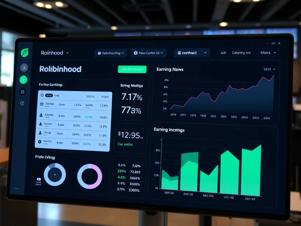 Robinhood earnings report showing 7% revenue growth and diversified income streams