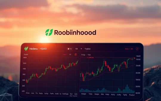 Robinhood HBAR listing on the platform, symbolizing strategic crypto diversification and market expansion.