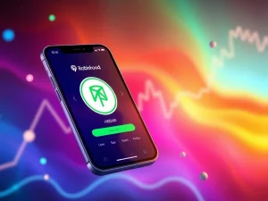 Robinhood app displaying Hedera HBAR trading interface, symbolizing the expansion of crypto offerings and altcoin diversification.
