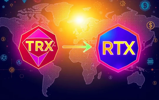 RTX presale tokens flowing into a secure Remittix cross-chain remittance platform, symbolizing a strategic shift in crypto investments.