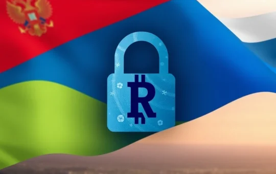 Visualizing Russia crypto controls with frozen accounts and the digital ruble's impact on P2P trading.