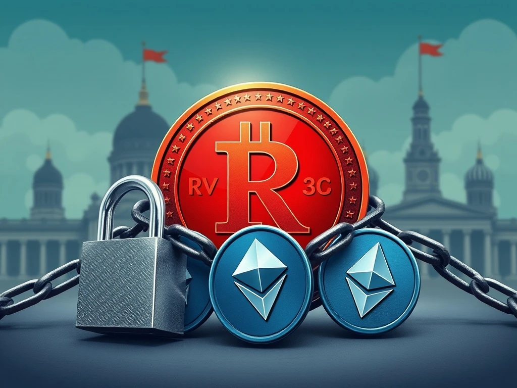 Russia's new crypto regulations impact digital ruble launch, showing government control over cryptocurrency transactions.
