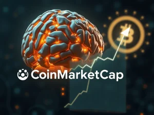 A visual representation of RUVI AI's growth potential after its CoinMarketCap listing, showing a significant market surge.
