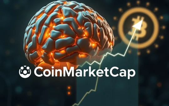 A visual representation of RUVI AI's growth potential after its CoinMarketCap listing, showing a significant market surge.