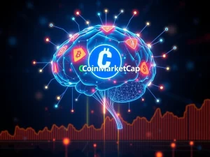A visual representation of Ruvi AI's growth, showcasing the RUVI token's potential $1 valuation driven by its CoinMarketCap partnership and AI integration.
