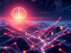 Visualizing Ruvi AI's impressive growth and secure blockchain audit, highlighting its presale success.