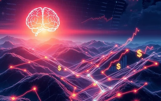 Visualizing Ruvi AI's impressive growth and secure blockchain audit, highlighting its presale success.