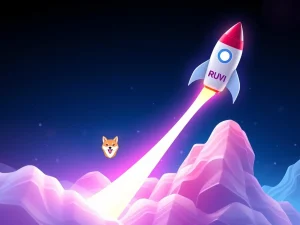 Visualizing the explosive growth of the RUVI presale, positioning it as a strong SHIB alternative for high ROI.