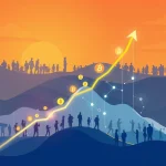 Visualizing SAHARA crypto's phenomenal surge, showcasing growth through strategic partnerships and community engagement.