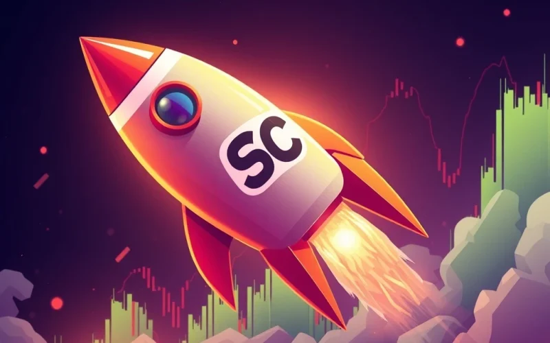SC cryptocurrency surges 1049% amid volatile market conditions