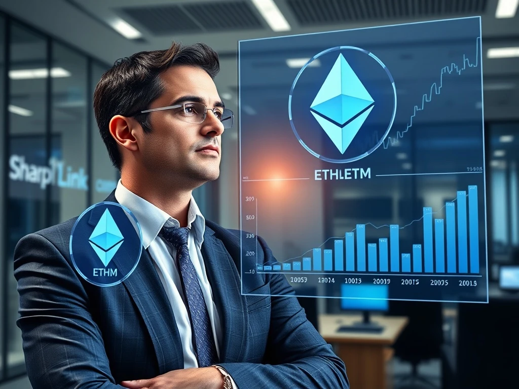 Joseph Chalom, former BlackRock executive, spearheads SharpLink's Ethereum treasury expansion, signaling a new era for institutional crypto adoption.