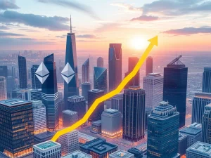 SharpLink Ethereum strategy: A visual metaphor of SharpLink's bold move into Ethereum, bridging traditional finance with blockchain.