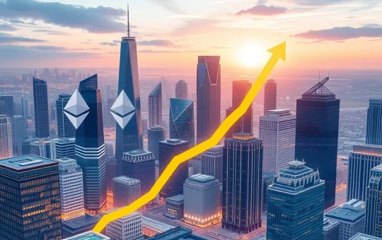 SharpLink Ethereum strategy: A visual metaphor of SharpLink's bold move into Ethereum, bridging traditional finance with blockchain.