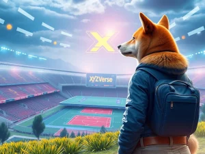 A successful SHIB investor transitioning funds to a new sports crypto project, XYZVerse, symbolizing a strategic market shift.