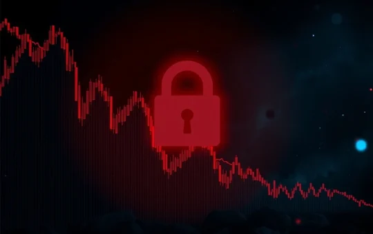 SLF Crypto price graph plummeting amidst regulatory symbols, illustrating severe volatility and the impact of scrutiny on the digital asset market.