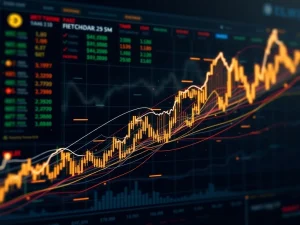 A vibrant digital graph illustrating the dramatic SLF token crypto price surge, symbolizing market volatility and investor interest.