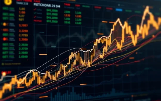 A vibrant digital graph illustrating the dramatic SLF token crypto price surge, symbolizing market volatility and investor interest.