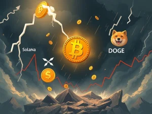 Solana and altcoins plunge amid crypto market volatility and liquidations.