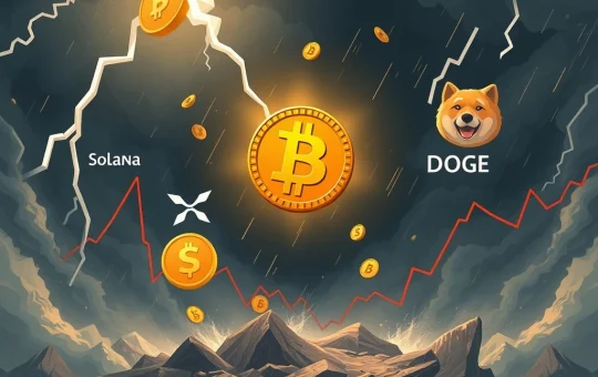 Solana and altcoins plunge amid crypto market volatility and liquidations.