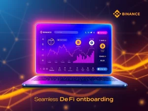 Binance web wallet interface showing Solana and BSC assets, simplifying DeFi onboarding for users.
