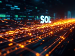 Visualizing Solana's network expansion and enhanced scalability after its block size increase.