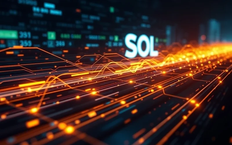 Visualizing Solana's network expansion and enhanced scalability after its block size increase.