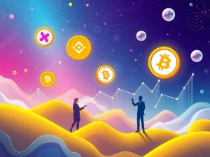 Charts showing high positive crypto sentiment for Solana, Binance Coin, and KAITO, driven by institutional interest and technological advancements.