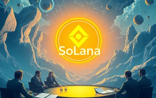 Solana ETF regulatory progress with institutional investors reviewing documents