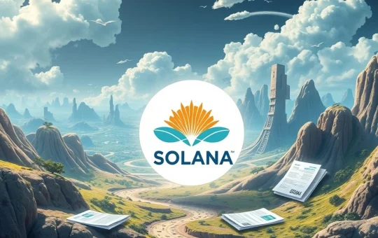 Solana ETF approval process with Grayscale and VanEck filings highlighted