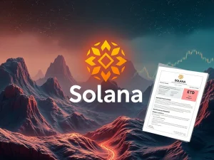 Solana ETF approval process with Grayscale and VanEck filings