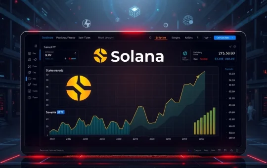 REX-Osprey Solana ETF (SSK) chart showing growth, symbolizing the success of the first U.S. crypto staking ETF and JitoSOL integration.