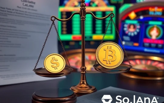 Legal documents and crypto symbols illustrate the Solana lawsuit against Pump.fun.