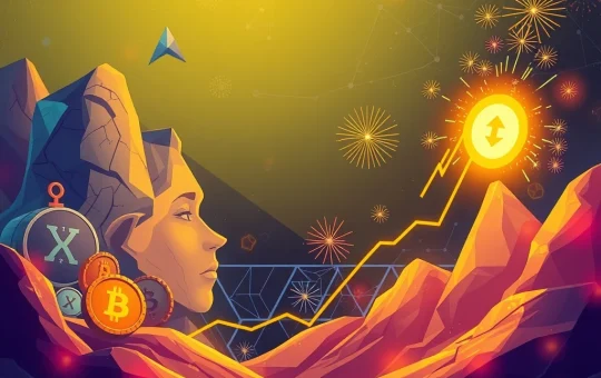 A visual metaphor showing Solana and other large-cap cryptocurrencies consolidating, while the LILPEPE presale token demonstrates explosive growth potential.