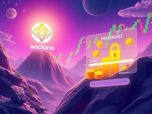 A visual representation of Solana's potential price surge towards $300, alongside Mutuum Finance's successful presale progress, highlighting their impact on the crypto market.