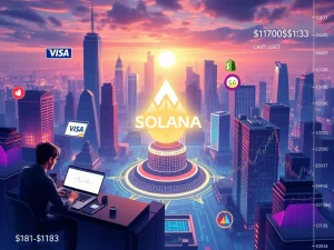 Solana ecosystem growth with hackathon, Visa, and Shopify partnerships driving price consolidation.
