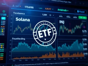 Solana and INJ ETF approval news with crypto market impact