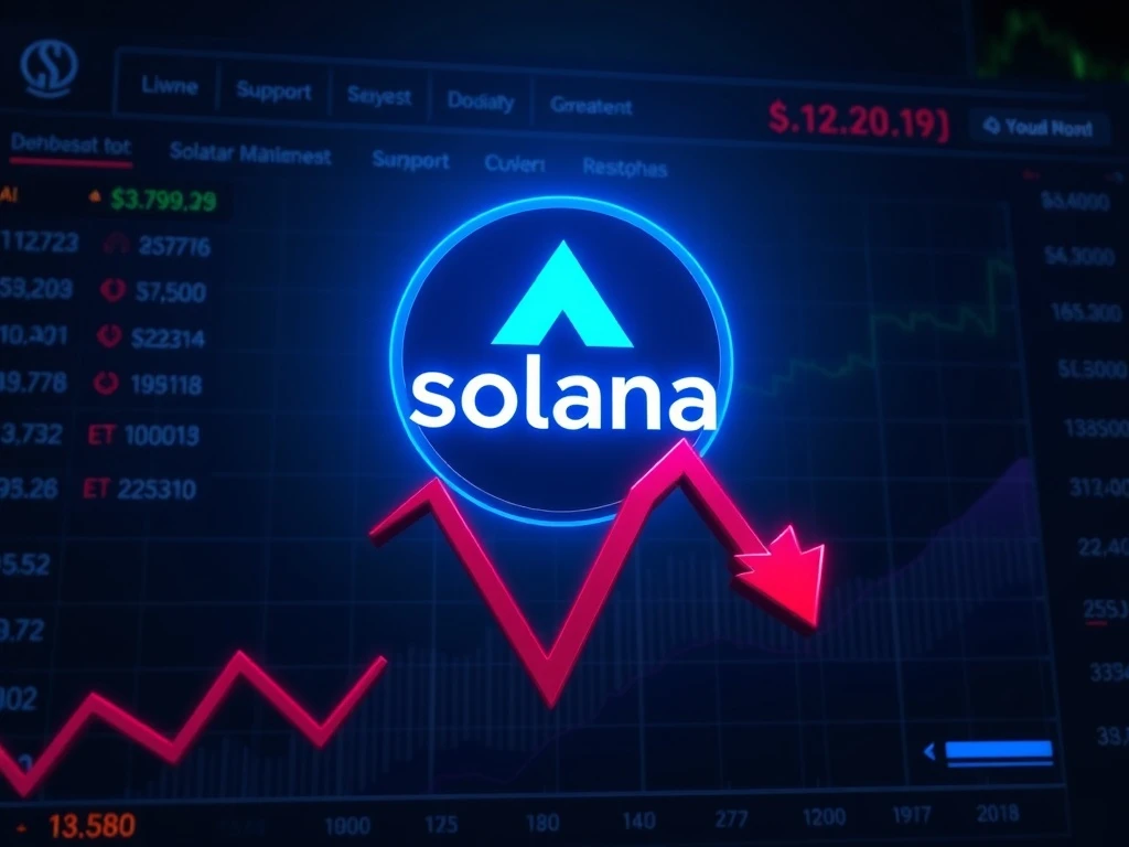 Solana price drops as key support level breaks, threatening bullish outlook