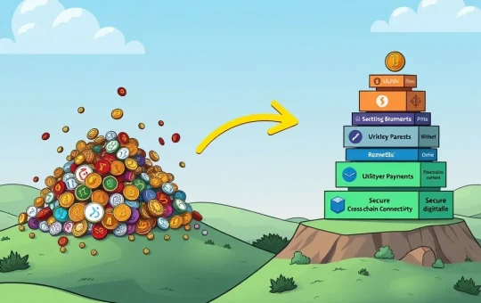 A visual representation of the evolving crypto market, showing Solana investors shifting from volatile meme coins to stable, utility-driven projects like Remittix.