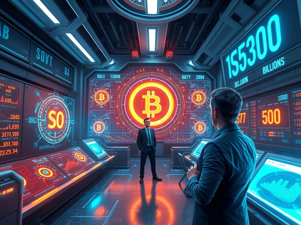 A digital representation of Joe McCann's Accelerate aiming for significant Solana treasury management, symbolizing growth and institutional investment in crypto.