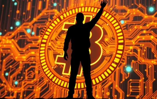 A solo Bitcoin miner celebrates a monumental $373K block win, symbolizing triumph against overwhelming Bitcoin mining difficulty.